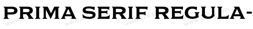 Prima Serif Regula字体转换